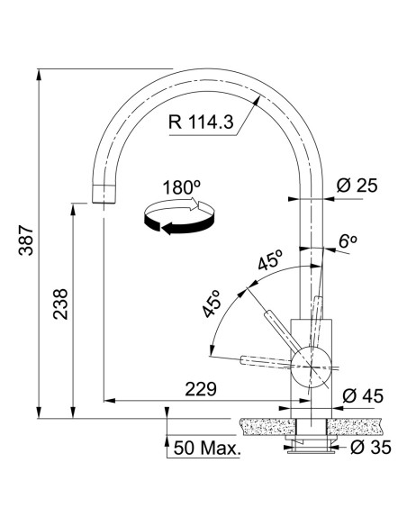 Eos-Neo nerūsējošā tērauda ūdens maisītajs, Cooper Eos-Neo nerūsējošā tērauda ūdens maisītajs, Cooper