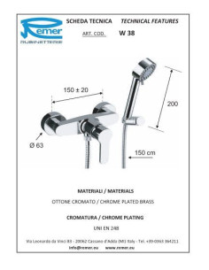 Winner dušas maisītājs ar dušas klausuli un turētāju 2