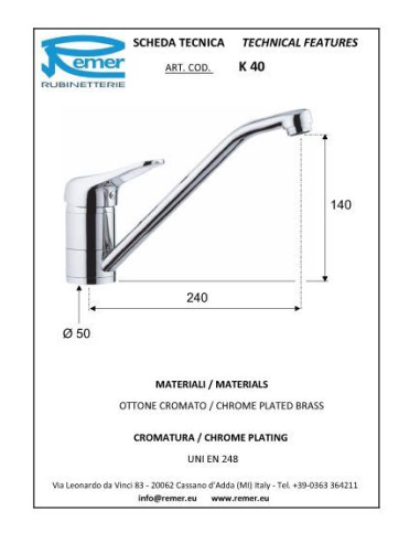 Kiss virtuves maisītājs ar grozāmu snīpi