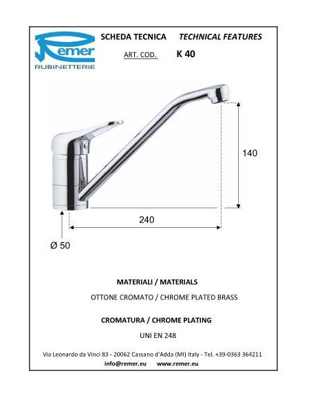Kiss virtuves maisītājs ar grozāmu snīpi Kiss virtuves maisītājs ar grozāmu snīpi