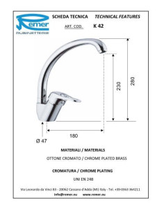 Kiss augstais virtuves maisītājs ar grozāmu snīpi 2