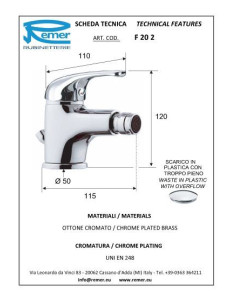 Serie35 bidē maisītājs ar pop-up 2