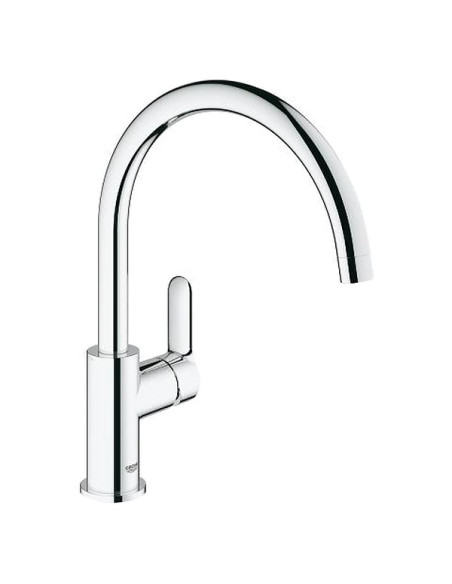 BauEdge augstais virtuves maisītājs ar grozāmu snīpi 360⁰, hroms