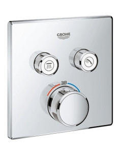 Grohtherm SmartControl dušas termostata virsapmetuma daļa, 2 režīmi, hroms