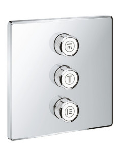 Grohtherm SmartControl dušas virsapmetuma daļa, 3 režīmi, hroms