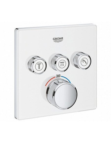 Grohtherm SmartControl dušas termostata virsapmetuma daļa, 3 režīmi, balts Grohtherm SmartControl dušas termostata virsapmetuma daļa, 3 režīmi, balts