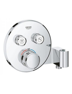Grohtherm SmartControl dušas termostata virsapmetuma daļa ar dušas klausules turētāju, 2 režīmi, hroms