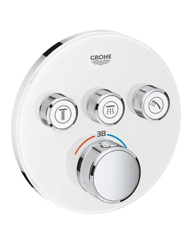Grohtherm SmartControl dušas termostata virsapmetuma daļa, 3 režīms, balts