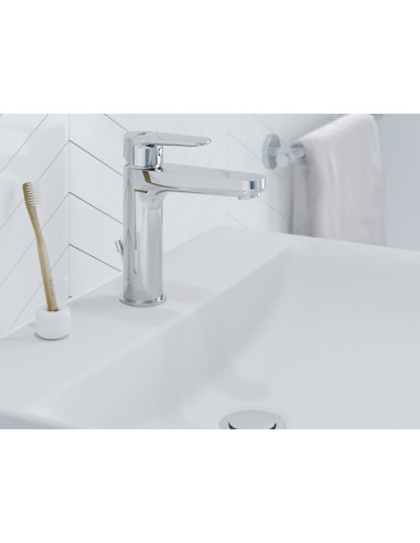 Ideal Standard CERAFINE O H120 izlietnes maisītājs ar pop-up noplūdi izlietnei