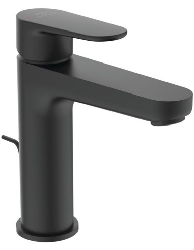 Ideal Standard CERAFINE O H120 izlietnes maisītājs ar pop-up noplūdi izlietnei, Silk Black