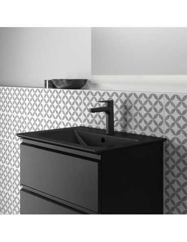 Ideal Standard CERAFINE O H120 izlietnes maisītājs ar pop-up noplūdi izlietnei, Silk Black