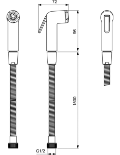 Ideal Standard Hygienic bidē dušas klausules komplekts 2