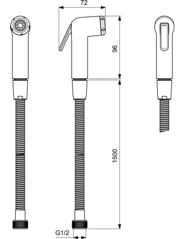 Ideal Standard Hygienic bidē dušas klausules komplekts