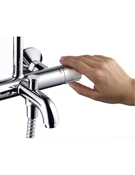Vernis Blend 200 1 jet dušas sistēma ar vannas termostatu, hroms