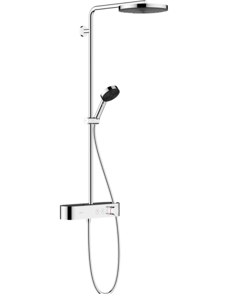Pulsify 260 1jet/105 3jet Relaxation ar termostatu ShowerTablet Select 400 dušas sistēma, hroms Pulsify 260 1jet/105 3jet Relaxation ar termostatu ShowerTablet Select 400 dušas sistēma, hroms