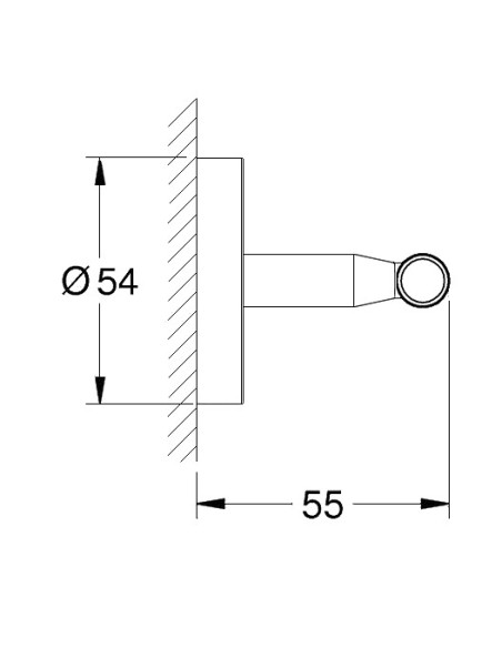 Baucosmopolitan āķis karināšanai, hroms