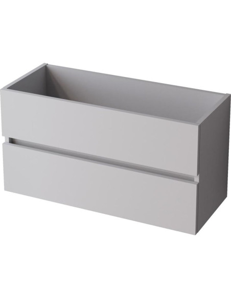 ANCONA skapis zem izlietnes, integrēti rokturi, 80x45 cm, 2 atvilknes, balts glancēts ANCONA skapis zem izlietnes, integrēti rokturi, 80x45 cm, 2 atvilknes, balts glancēts