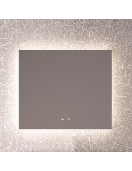 SUN spogulis 60x80 cm, ar apsildi un apgaismojumu, 26.5 W