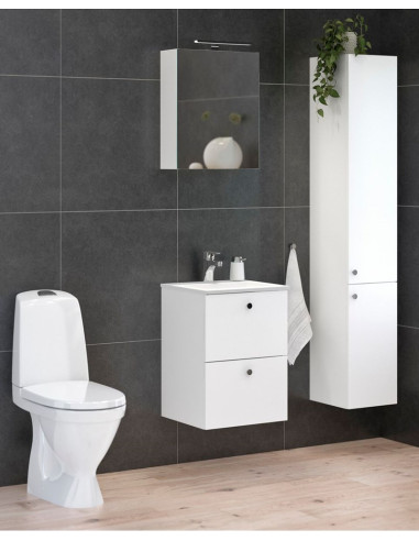 Vannas istabas skapītis ar izlietni Graphic Base 45 cm balts