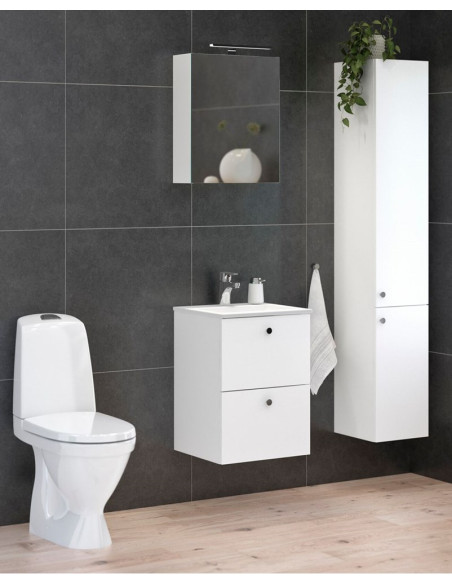 Vannas istabas skapītis ar izlietni Graphic Base 45 cm balts Vannas istabas skapītis ar izlietni Graphic Base 45 cm balts