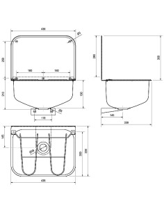Franke Lokka saimniecības izlietne 436x339x190 2