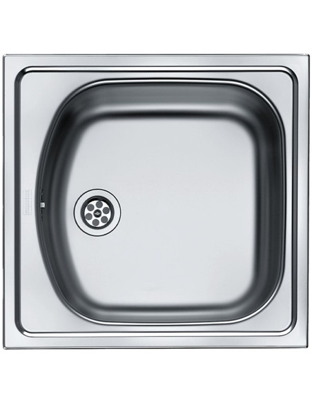 Nerūsējošā tērauda izlietne ETN 610 matēta 45,5 x 43,5 cm