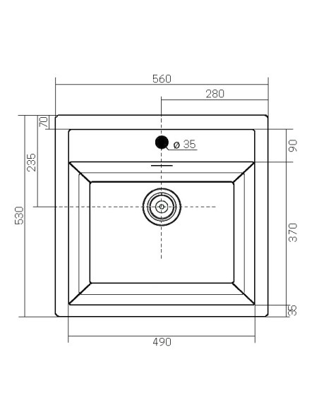 Tectonite® virtuves izlietne ar ventili 3½", Cafe creme