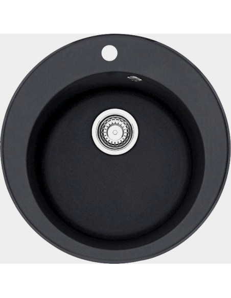 Apaļa Tectonite® izlietne ar ventili 3½", Carbon Apaļa Tectonite® izlietne ar ventili 3½", Carbon