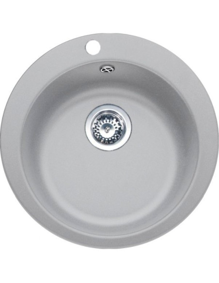 Apaļa Tectonite® izlietne ar ventili 3½", Titanium