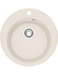 Apaļa Tectonite® izlietne ar ventili 3½", Cafe creme