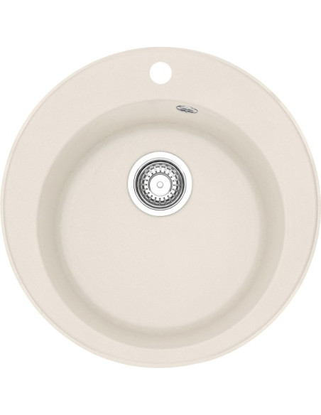 Apaļa Tectonite® izlietne ar ventili 3½", Cafe creme Apaļa Tectonite® izlietne ar ventili 3½", Cafe creme