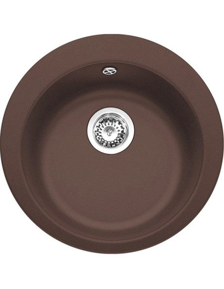 Apaļa Tectonite® izlietne ar ventili 3½", Chocolate