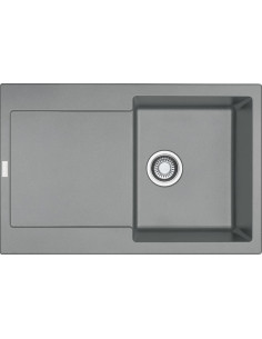 MRG 611 ar PopUp ventili 3½", abpusēja, Fragranit+, 78 x 50 cm, Pelēka