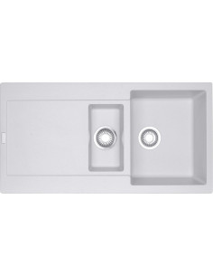 MRG 651 ar PopUp ventili 3½", abpusēja, Fragranit+, 97 x 50 cm, Balta