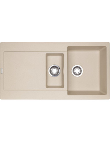 MRG 651 ar PopUp ventili 3½", abpusēja, Fragranit+, 97 x 50 cm, Bēšīga