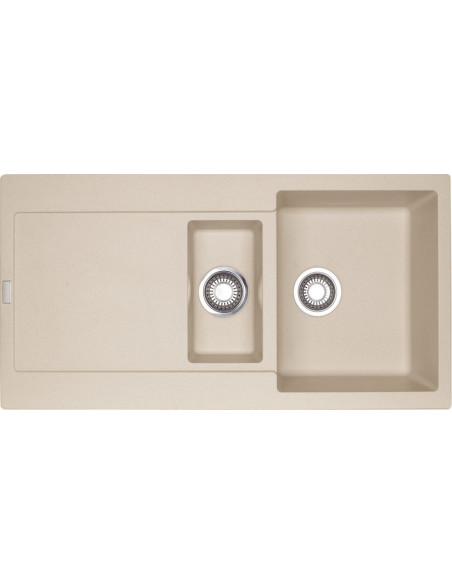 MRG 651 ar PopUp ventili 3½", abpusēja, Fragranit+, 97 x 50 cm, Bēšīga