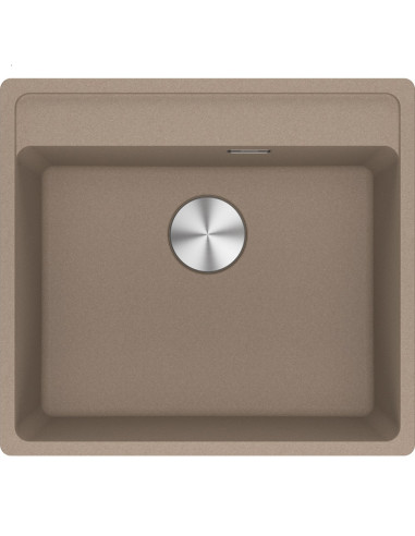 MRG 610-52 A fragranīta izlietne ar PushKnob vadības ventīli 3 1/2'', 560x510mm, kašmirs