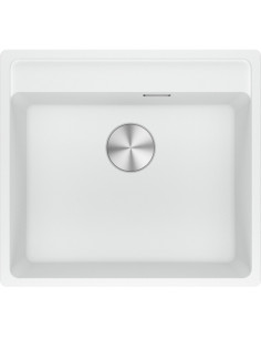 MRG 610-52 A fragranīta izlietne ar PushKnob vadības ventīli 3 1/2'', 560x510mm, balta