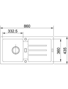 STG 614 ar ventili 3½", abpusēja, Fragranit+, 86 x 43,5 cm, Sahara 2