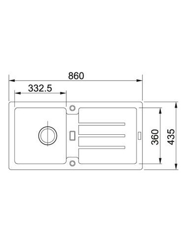 STG 614 ar ventili 3½", abpusēja, Fragranit+, 86 x 43,5 cm, Sahara