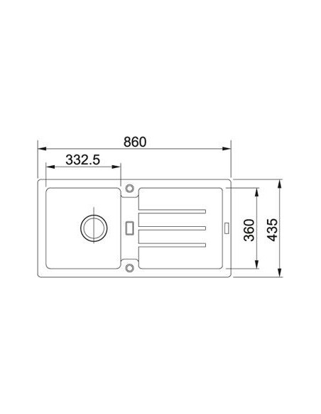 STG 614 ar ventili 3½", abpusēja, Fragranit+, 86 x 43,5 cm, Sahara