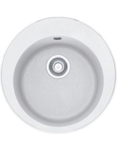 ROG 610-41 ar ventili 3½" un sietiņgrozu kā korķi, abpusēja, Fragranit+, diam 51 cm, Balta