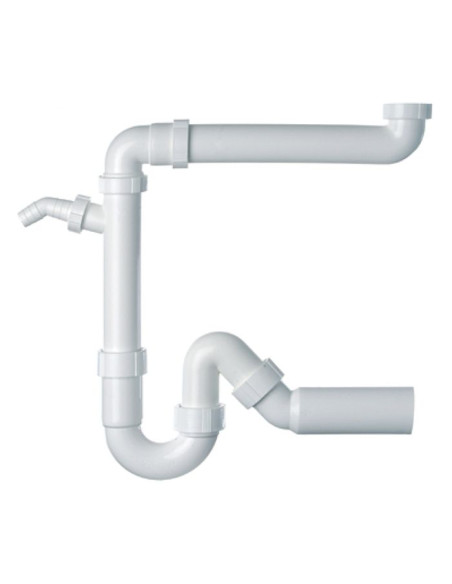 Sifons 1½"-1m ar pagarinājumu vietas ekonomijai