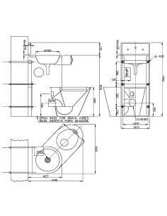 COMBO pods un izlietne, WC labā pusē, NT matēts 2