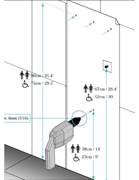 V-JET roku žāvētājs, tumši zils