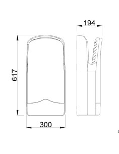 V-JET roku žāvētājs, bordo 2