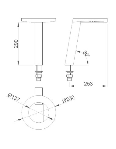 Concept3 maisītājs ar roku žāvētāju un ziepju dozatoru, lielais, titāns