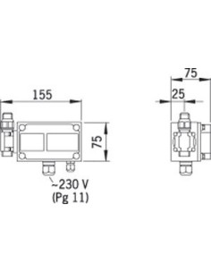 Oras Electra 6576 bezkontakta urināla skalotājs, 230V barošana 2