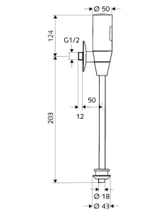 Schelltronic infrasarkanais urināla dozators 6V 2