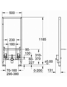 Rapid SL iebūvējams bidē rāmis 2